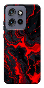 Чехол Black red marble для Motorola Edge 60 Neo