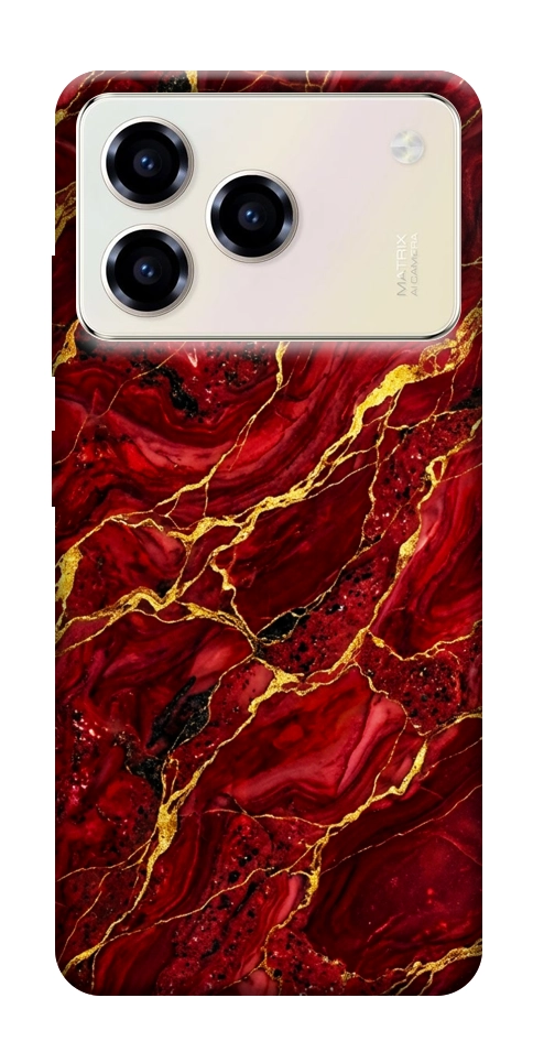 Чехол Burgundy gold для ZTE Blade A76 4G