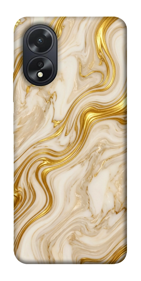 Чехол Liquid gold marble для Oppo A38