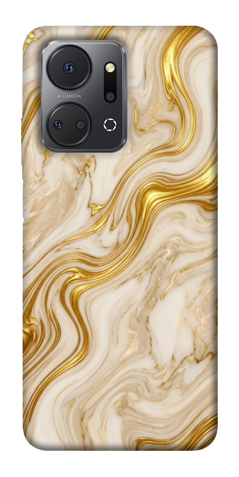 Чохол Liquid gold marble для Huawei Honor X7a