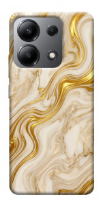 Чехол Liquid gold marble для Xiaomi Redmi Note 13 4G