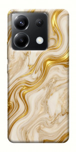 Чехол Liquid gold marble для Xiaomi Poco X6