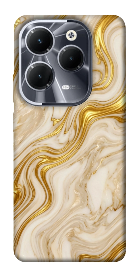 Чехол Liquid gold marble для Infinix Hot 40