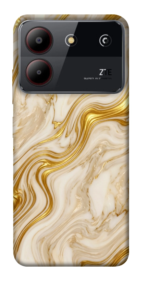 Чохол Liquid gold marble для ZTE Blade A54 4G