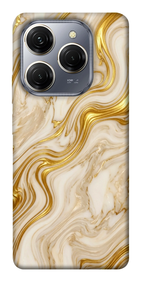 Чехол Liquid gold marble для TECNO Spark 20 Pro