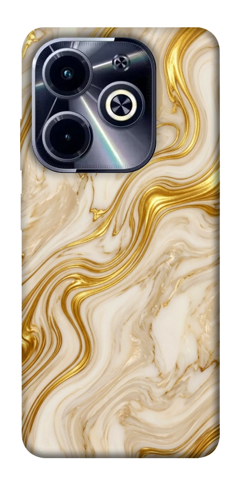 Чохол Liquid gold marble для Infinix Hot 40i
