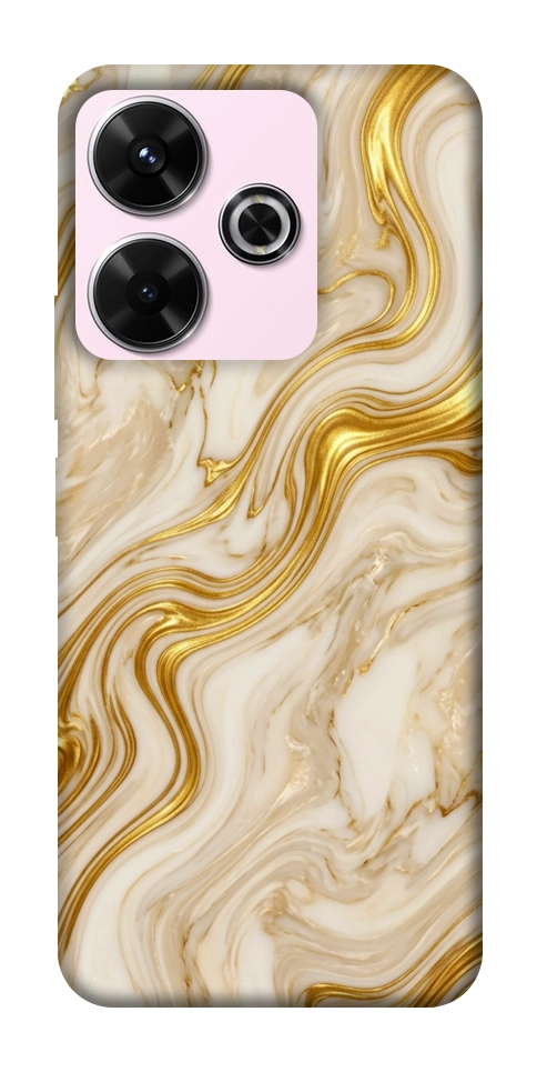 Чехол Liquid gold marble для Xiaomi Redmi 13 4G