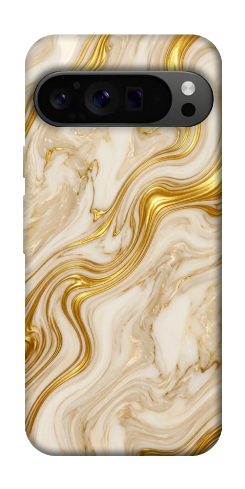 Чохол Liquid gold marble для Google Pixel 9 Pro