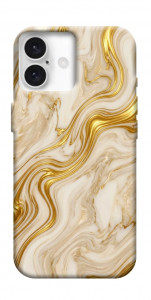 Чохол Liquid gold marble для iPhone 16