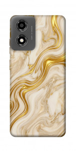 Чехол Liquid gold marble для Motorola Moto E14