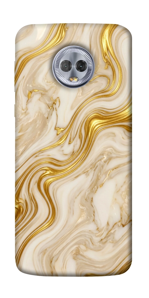 Чохол Liquid gold marble для Motorola Moto G6 Plus