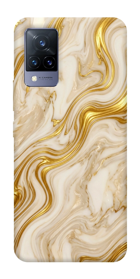 Чехол Liquid gold marble для Vivo V21