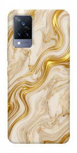 Чехол Liquid gold marble для Vivo V21