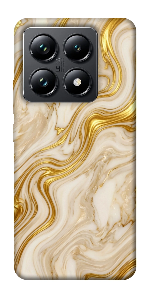 Чехол Liquid gold marble для Xiaomi 14T Pro