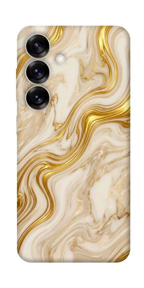 Чохол Liquid gold marble для Galaxy S25