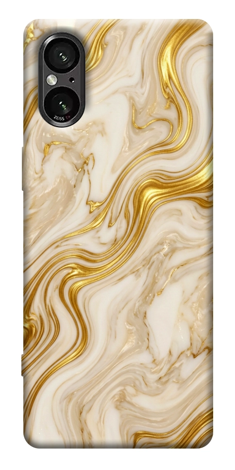 Чохол Liquid gold marble для Sony Xperia 5 V