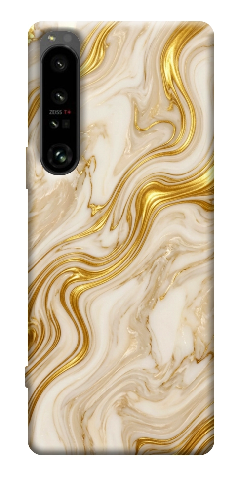 Чехол Liquid gold marble для Sony Xperia 1 IV