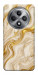 Чехол Liquid gold marble для Oppo Reno 12 F 4G