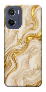Чехол Liquid gold marble для Motorola Moto E15