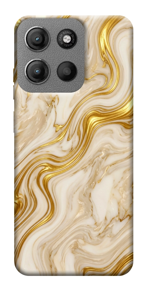 Чохол Liquid gold marble для Motorola Moto G15 4G