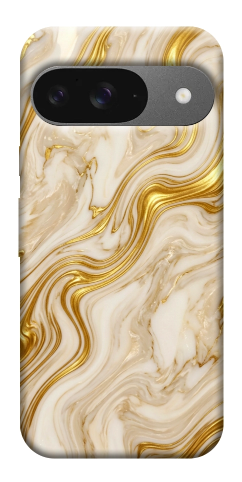 Чехол Liquid gold marble для Google Pixel 10