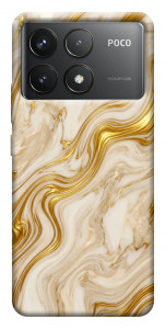 Чехол Liquid gold marble для Xiaomi Poco F6 Pro