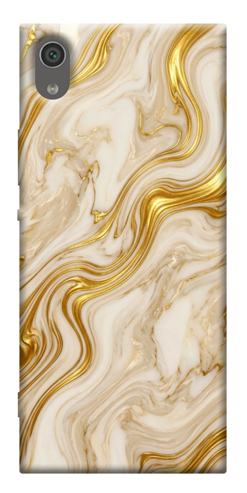 Чехол Liquid gold marble для Sony Xperia XA1