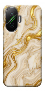 Чехол Liquid gold marble для Xiaomi Poco F7