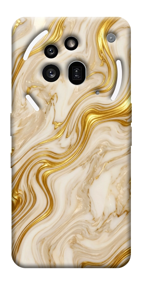 Чехол Liquid gold marble для Nothing Phone (3a) Pro
