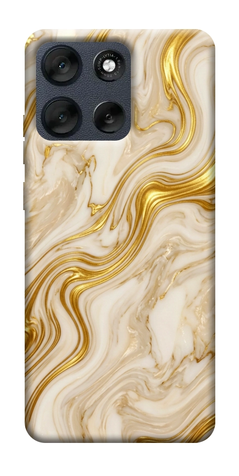 Чехол Liquid gold marble для Motorola Moto G56 5G