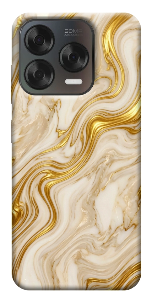 Чохол Liquid gold marble для ZTE Nubia V70 Design