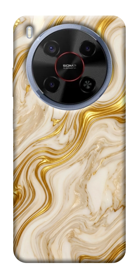 Чехол Liquid gold marble для ZTE Nubia V70 Max