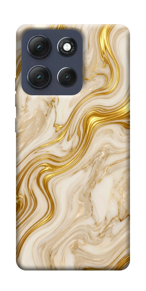 Чехол Liquid gold marble для Motorola Moto G86 Power