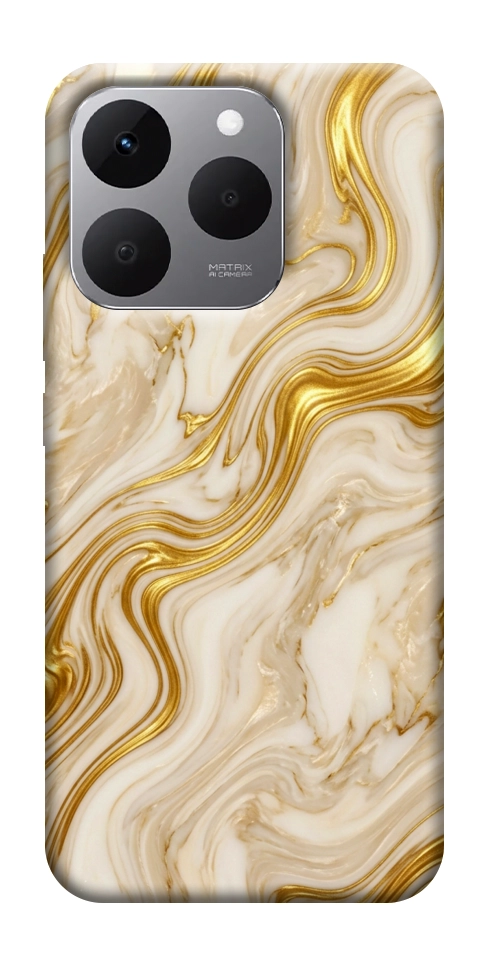 Чехол Liquid gold marble для Realme 15T