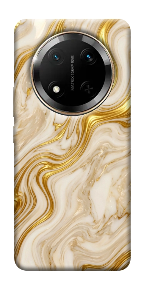 Чехол Liquid gold marble для Huawei Honor X9c