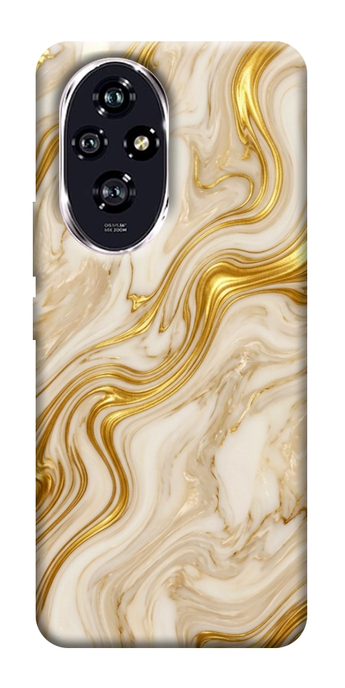 Чехол Liquid gold marble для Huawei Honor 200