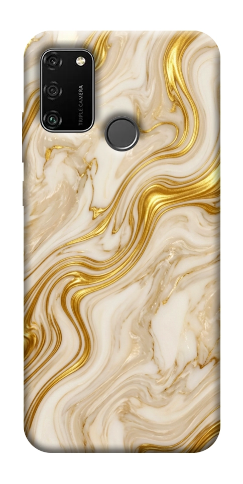Чохол Liquid gold marble для Huawei Honor 9A