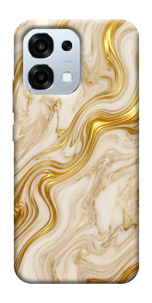 Чехол Liquid gold marble для Oppo A6 Pro