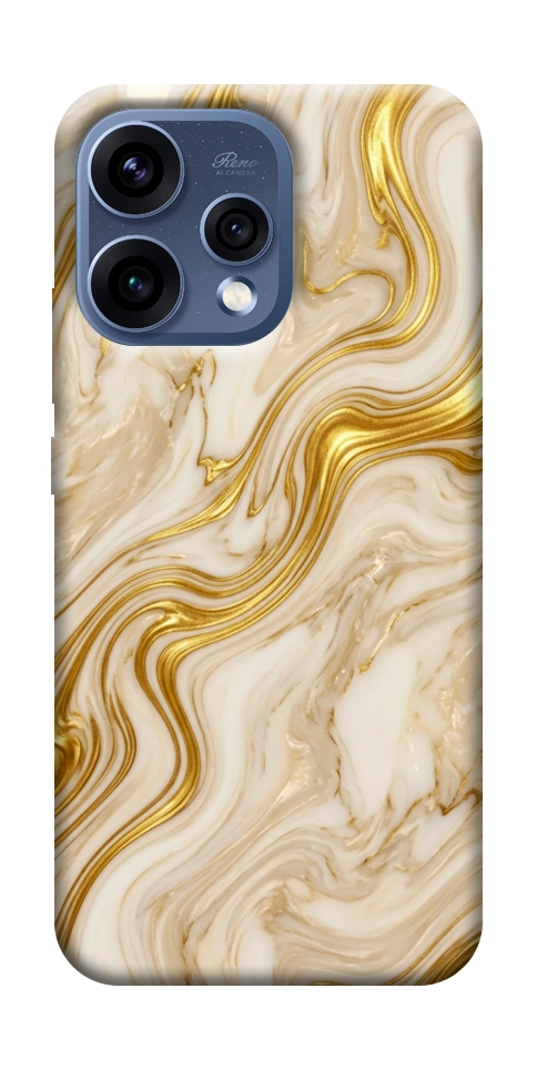 Чехол Liquid gold marble для Oppo Reno 15