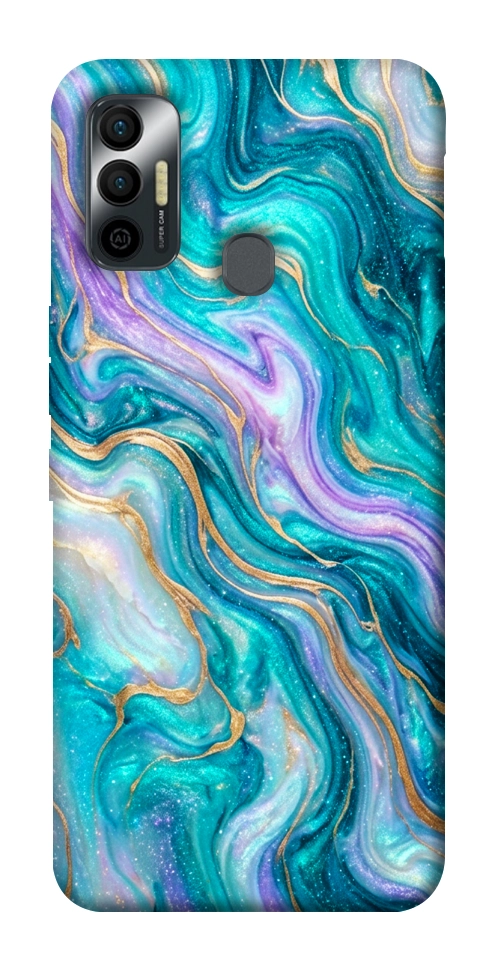 Чохол Mermaid marble для TECNO Spark 7