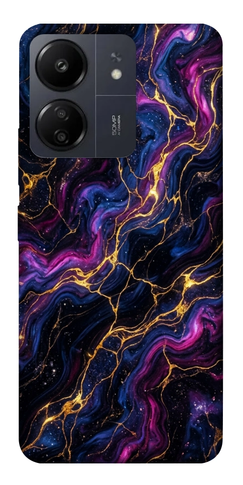 Чехол Purple space marble для Xiaomi Redmi 13C