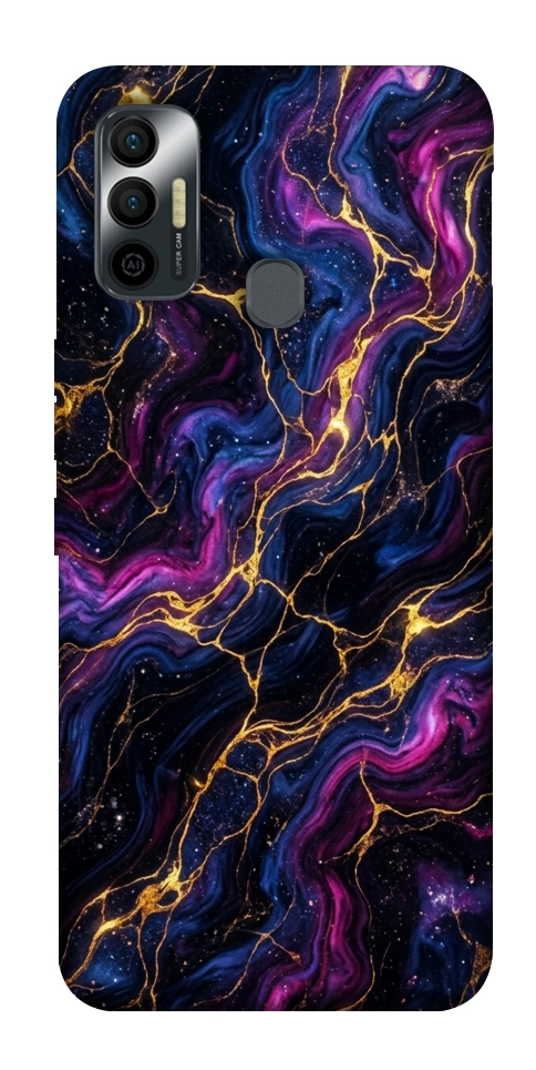 Чохол Purple space marble для TECNO Spark 7