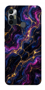 Чохол Purple space marble для TECNO Spark 7