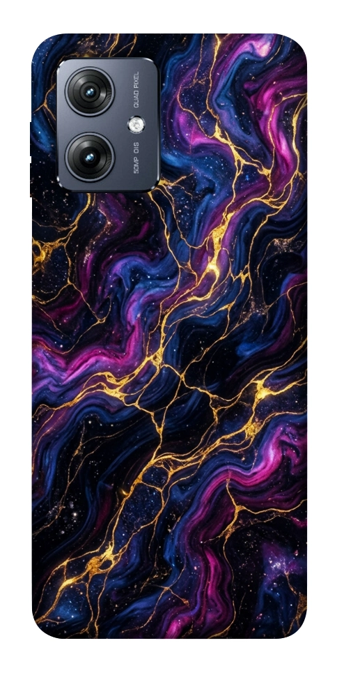 Чохол Purple space marble для Motorola Moto G54