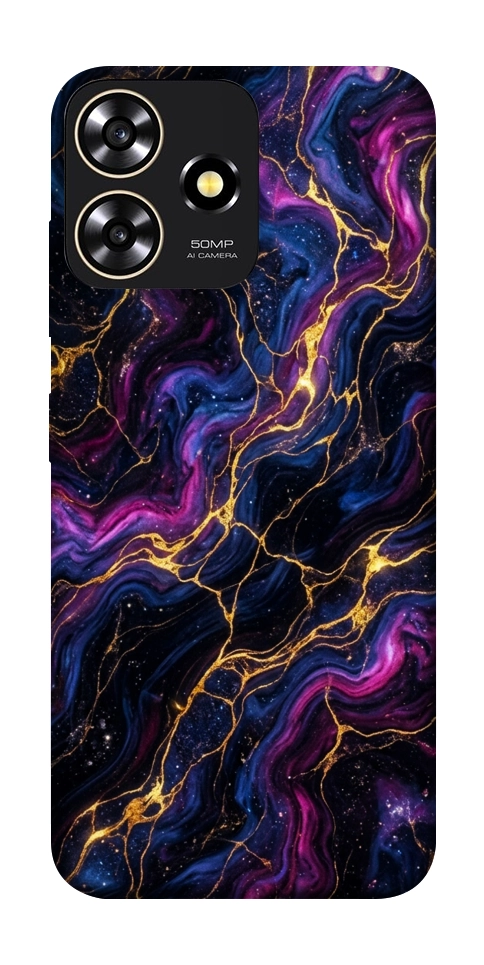 Чехол Purple space marble для ZTE Blade A73 4G