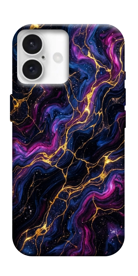 Чохол Purple space marble для iPhone 16