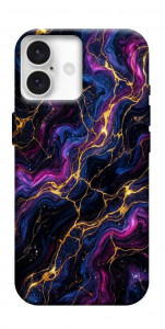 Чохол Purple space marble для iPhone 16