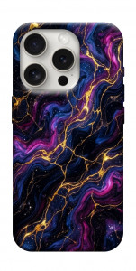 Чехол Purple space marble для iPhone 16 Pro