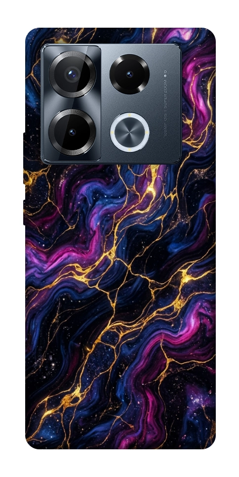 Чехол Purple space marble для Infinix Note 40 Pro 4G