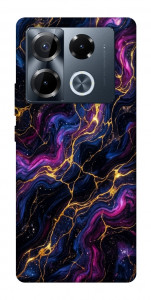 Чехол Purple space marble для Infinix Note 40 Pro 4G